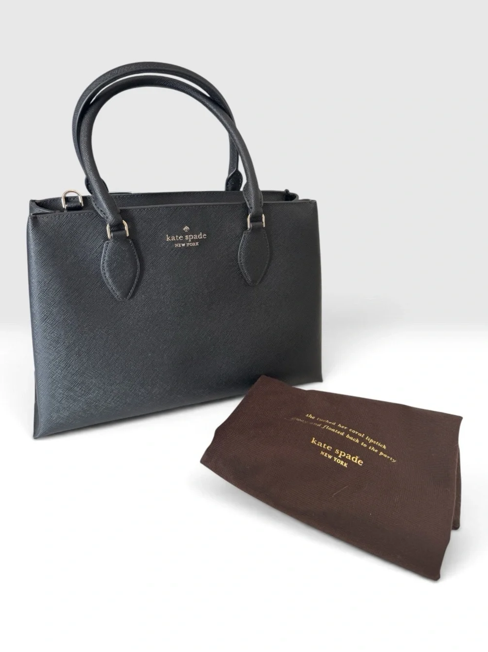 Kate Spade Rae Black Medium Satchel - NWT